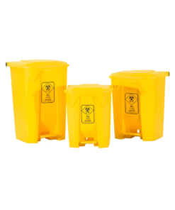 Plastic Waste Pedal Bin 30 L MedFlow Black or Yellow