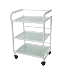 Instrument Trolley 3 Shelves MedFlow White